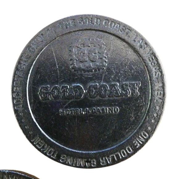 Lot of 3 Vintage 1980s Las Vegas Dollar Game Casino Tokens Collectible - Picture 2 of 9